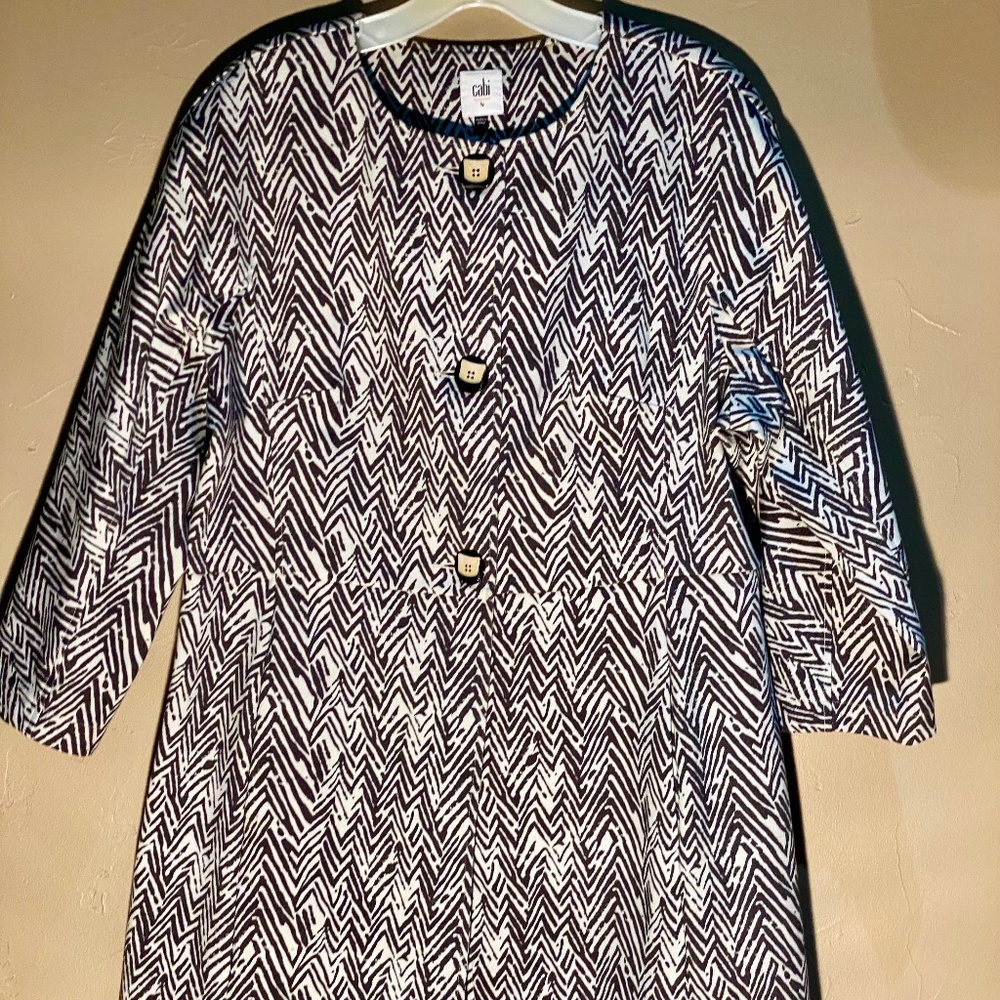 Cabi zip zap ponte knit jacket
